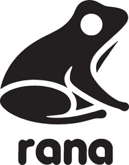 illustration of wild frog, vector of amphibians in nature, amphibian logos for commercial brands