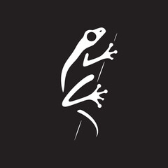 illustration of wild frog, vector of amphibians in nature, amphibian logos for commercial brands