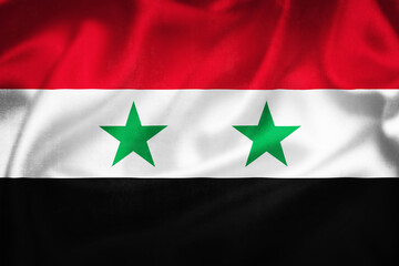 Grunge 3D illustration of Syria flag