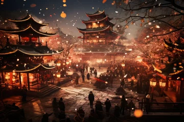 Cercles muraux Pékin Beijing Temple Fair