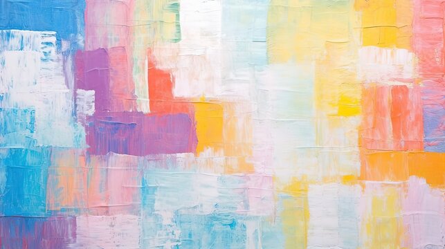 Abstract brushstrokes with multi-colored oil paints, background © 500percent