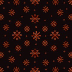 pattern with snowflakes