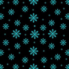 pattern with snowflakes