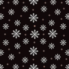pattern with snowflakes