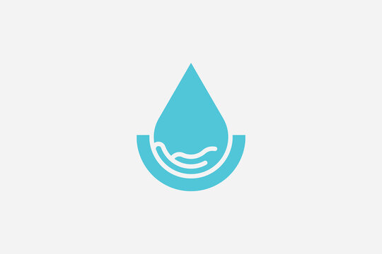 water care logo design illustration vector template