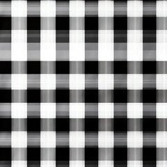 White and black plaid pattern background texture AI generated