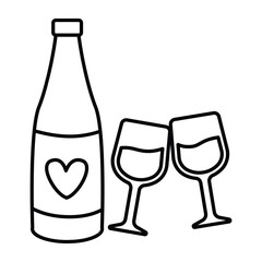 Drinking Icon in Line Style
