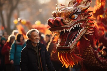 Chinese New Year Parade - obrazy, fototapety, plakaty