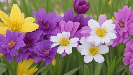 Obraz na płótnie Canvas Spring Season Flowers