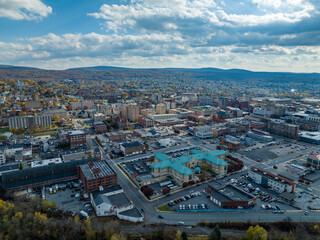 Naklejka premium Aerial Scranton