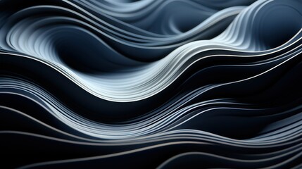 Abstract wavy background blue and black mix