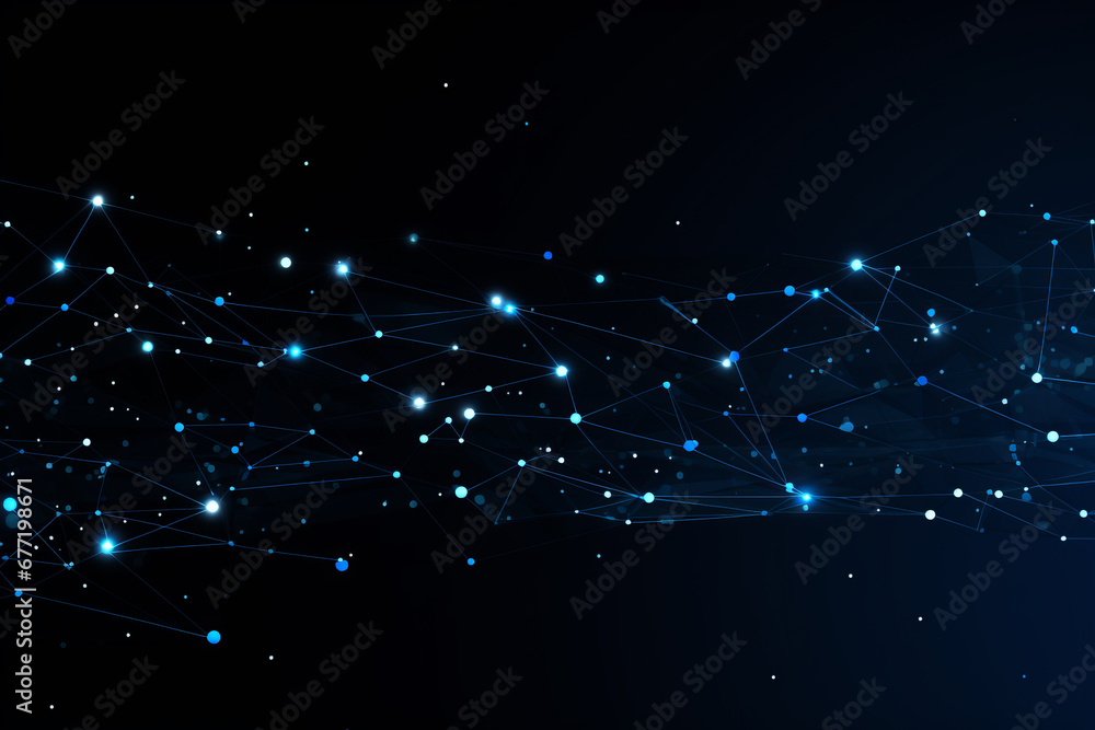 Aufkleber abstract business futuristic background with glowing lines. data technology