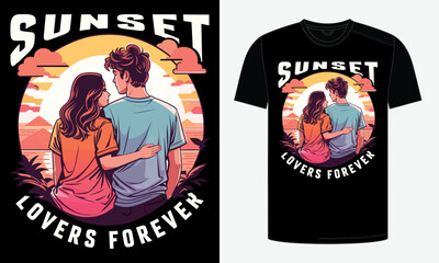 Sunset Lovers Forever T-Shirt
