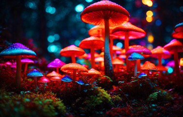 The fairytale world of mushrooms through the lens of macro photography.