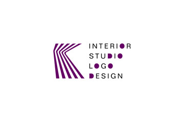 Template logo design solution for interior studio