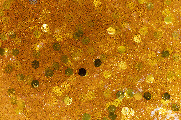 Pattern of gold color slime