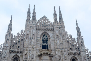 Fototapeta premium View of Duomo Cathedral, Milan Italy