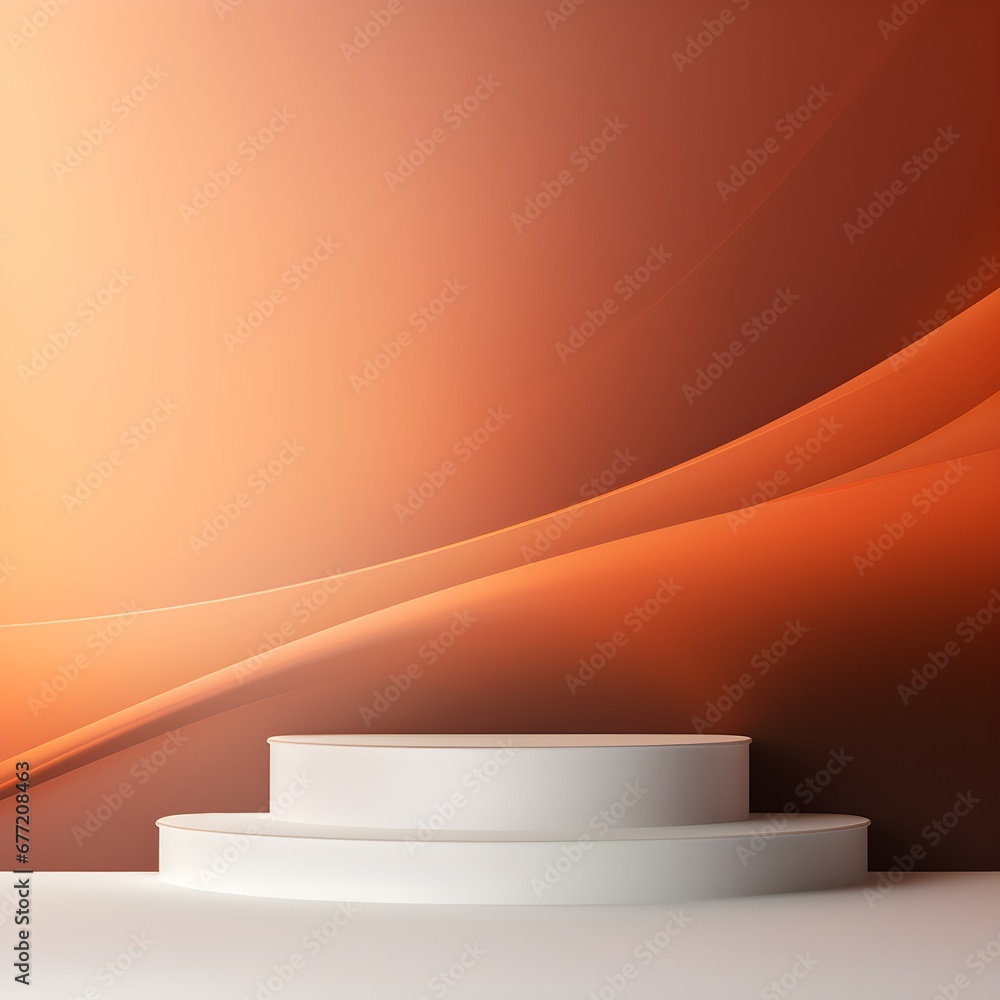 Aufkleber abstract background with podium empty space for display.