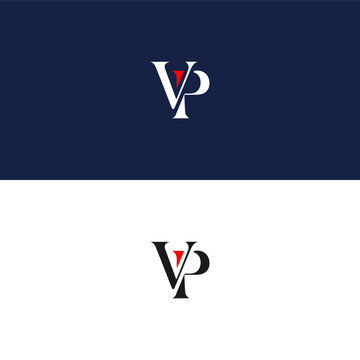 VP logo. V P design. White VP letter. VP, V P letter logo design. Initial letter VP linked circle uppercase monogram logo. V P letter logo vector design. 