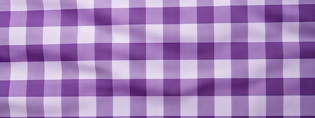 Detailed purple checked drapery clothing material