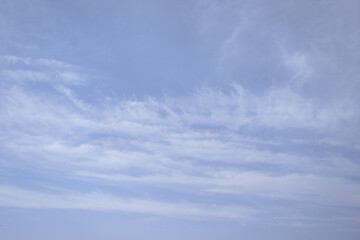 light clouds in the blue sky