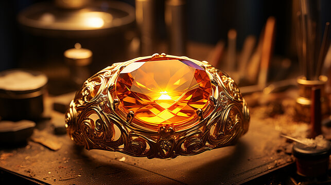 burning candle in the glass HD 8K wallpaper Stock Photographic Image