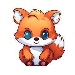Obraz premium cartoon red panda