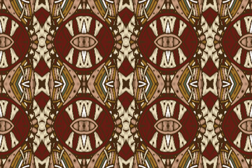 Native pattern american tribal indian ornament pattern geometric ethnic textile texture tribal aztec pattern navajo mexican fabric seamless Vector decoration fashion