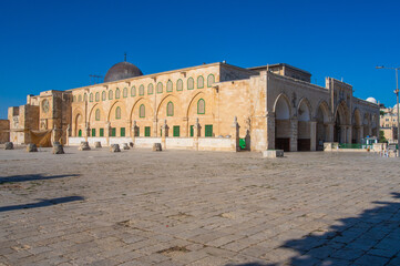 エルサレムの神殿の丘に建つアル・アクサー・モスク