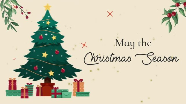 Merry Christmas Video Animated Greeting 