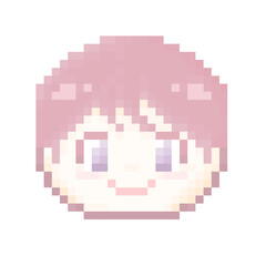 ピクセルアートな赤髪の男の子⭐︎PNG