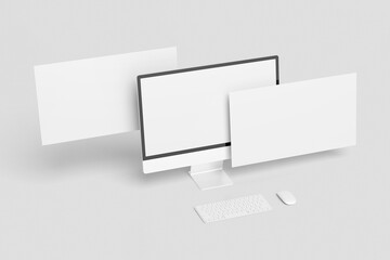 Blank Desktop Screen Mockup