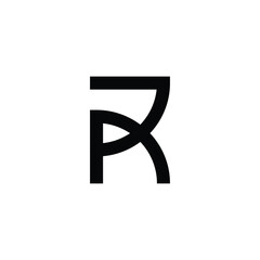 modern letter R monogram logo design