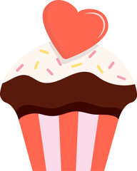valentines day elements. cartoon romantic love 14 February party celebration, hearts lips love sweets letters envelope ring gift boxes. vector cartoon minimalistic flat object collection.
