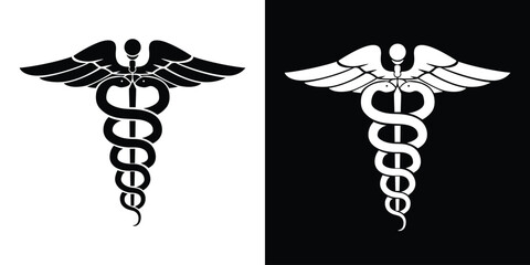 caduceus symbol, Medical logo - obrazy, fototapety, plakaty