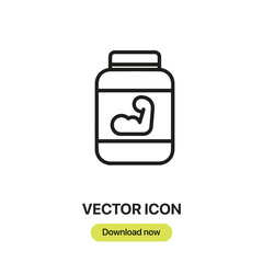 Phytonutrients icon vector. Linear-style sign for mobile concept and web design. Phytonutrients symbol illustration. Pixel vector graphics - Vector.