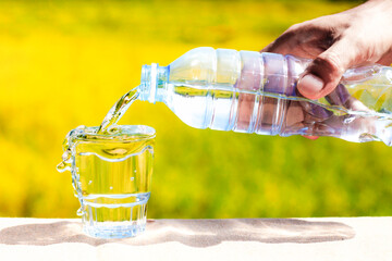 Pictures of drinking water and nature.