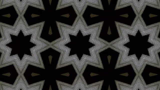 Kaleidoscope motion psychedelic ornament texture background animation colored looping wallpaper