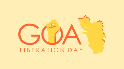 goa liberation day background template vector - obrazy, fototapety, plakaty