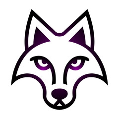 wolf head icon logo