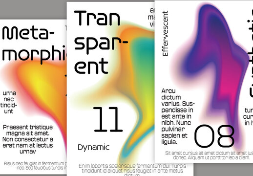 Flyer A4 Plasma Futuristic Glow Fluid Soft Gradient Shape