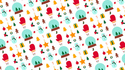 Christmas seamless pattern background