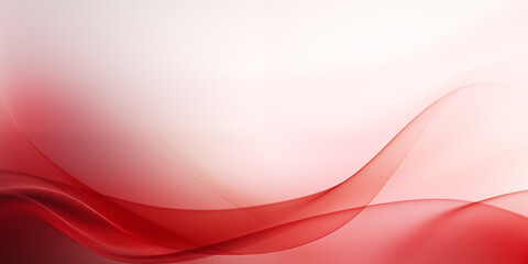 abstract background with smooth lines in red and white colors