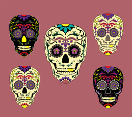 skull set in flowers, Mexico