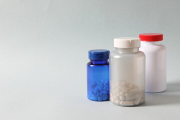 bottle and pills