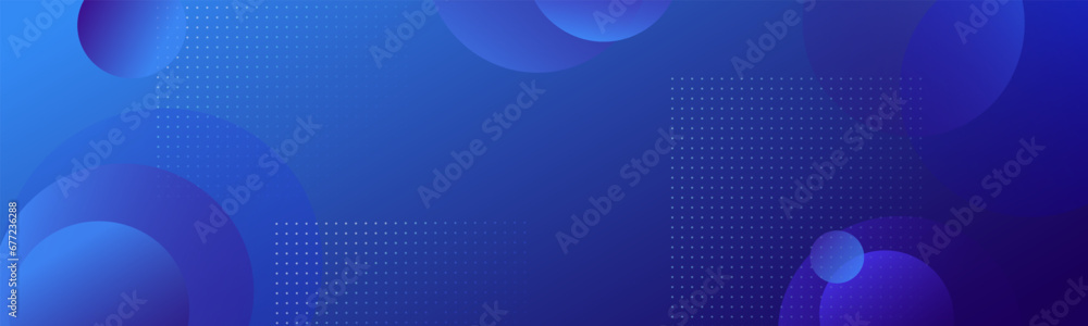 Poster futuristic bright colorful gradient background with blue and pink circle shape. abstract dynamic lig