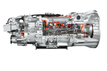 truck gearbox transparent