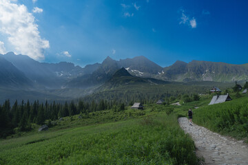 view of the Gąsienicowa Valley in the High Tatras