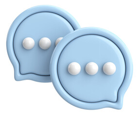 Live chat icon. Chat icon. 3D illustration.