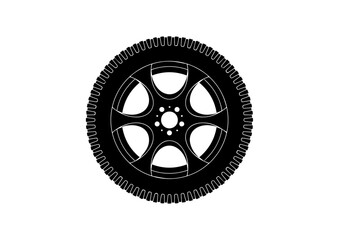 vector car tire, rim drawing designs